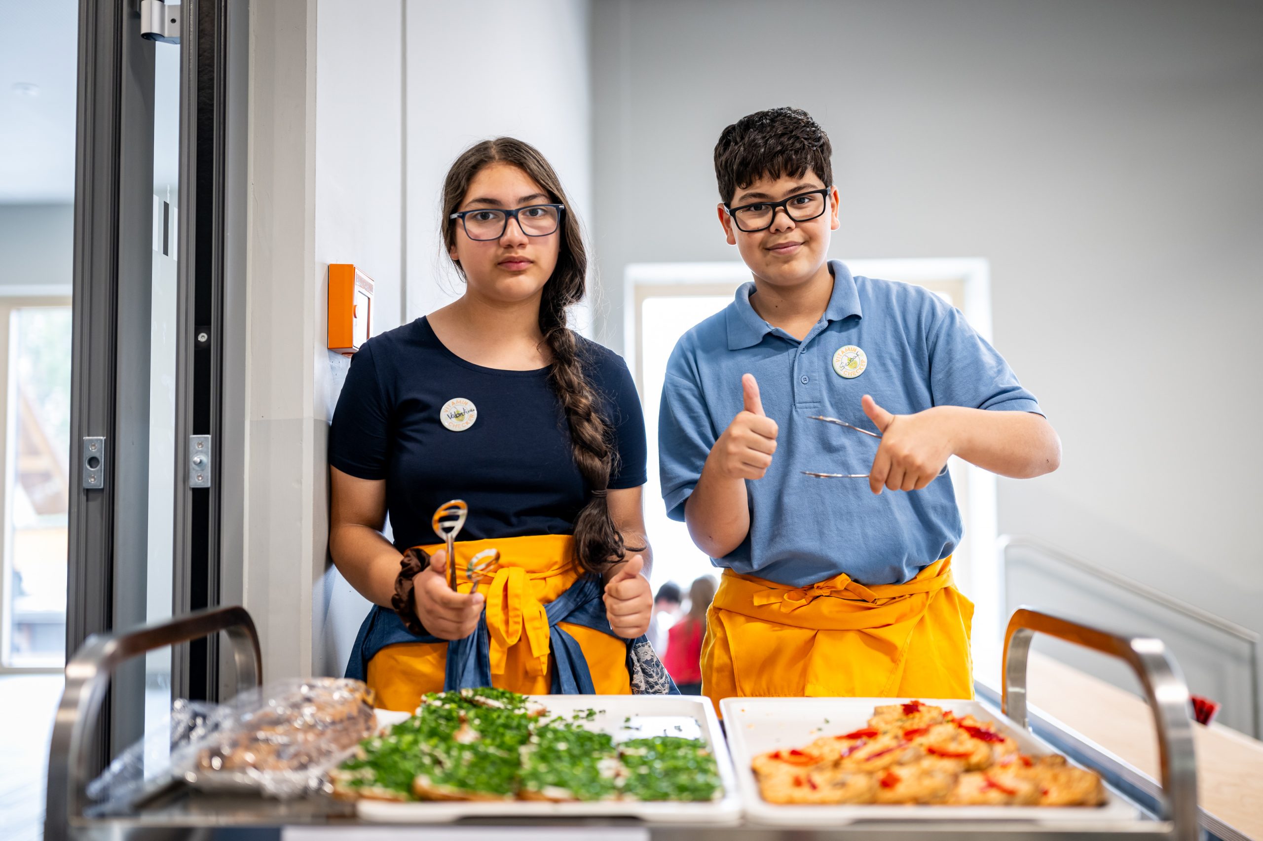 Catering durch Schülerinnen und Schüler der Mittelschule Maiacher Straße